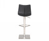 Aaron Modern Black Eco-Leather Bar Stool