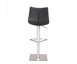 Aaron Modern Black Eco-Leather Bar Stool