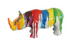 Mielcasa | Multi-Toned Modrest Modern Colorful Drips Rhino Sculpture | SKU VGTHSZ-1085 | MPN: 76376 | Free Delivery & Free Return