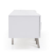 Modrest Legend 87" Wide Modern White TV Stand