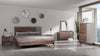 Queen Palermo Italian Modern Faux Concrete & Noce Bodrum 4-Piece Bedroom Set