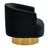 Basalt Modern Black Fabric Accent Chair