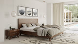 Soren Modern Walnut Bed