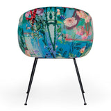 Roxann Contemporary Floral Velvet Dining Chair
