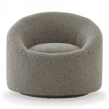 Frontier Glam Grey Fabric Accent Chair