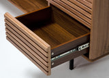 Maggie Modern Walnut and Grey Buffet