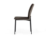 Maggie Modern Black and Brown Dining Chair (Set of 2)