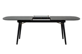 Addax Modern Black Extendable Dining Table