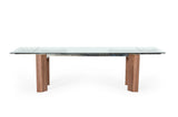 Helena Modern Extendable Glass Dining Table Large