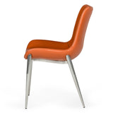 Holt Modern Cognac Eco-Leather Dining Chair (Set of 2)