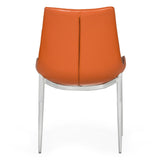 Holt Modern Cognac Eco-Leather Dining Chair (Set of 2)