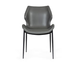 Instone Industrial Grey Eco-Leather Dining Chair (Set of 2)