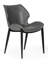 Instone Industrial Grey Eco-Leather Dining Chair (Set of 2)
