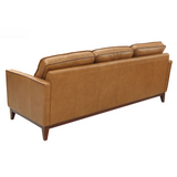 Naylor Modern Brown Italian Leather Split Sofa