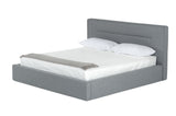 Juliana Eastern King Italian Modern Dark Grey Upholstered Bed