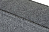 Juliana Eastern King Italian Modern Dark Grey Upholstered Bed