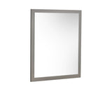 Lucia Italian Modern Elm and Matte Grey Mirror