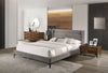 Paula California King Mid-Century Grey Upholstered Bed
