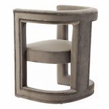 Kendra Modern Grey Fabric Accent Chair