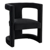 Kendra Modern Black Fabric Accent Chair