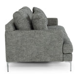 Janina Modern Dark Grey Fabric Sofa