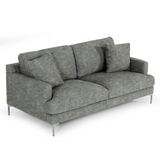 Janina Modern Dark Grey Fabric Sofa