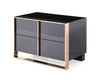 Cartier Modern Black & Rosegold Nightstand