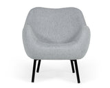 Peyton Modern Grey Fabric Accent Chair