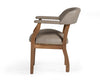 Canosa Modern Taupe Faux Leather Dining Chair