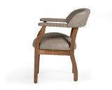 Canosa Modern Taupe Faux Leather Dining Chair