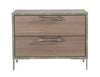  Mielcasa | Brown Nova Domus Boston Modern Brown Oak & Brushed Stainless Steel Nightstand | SKU VGANBOSTON-NS | MPN: 77851 | Free Delivery & Free Return