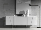 Mario Modern White Veneer Buffet