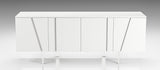Mario Modern White Veneer Buffet