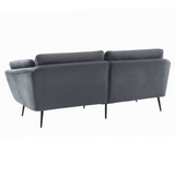 Cody Modern Dark Grey Fabric Sofa