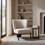Ladean Modern White Accent Chair