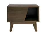  Mielcasa | Walnut Modrest Abelard Mid century Walnut Nightstand | SKU VGBBMB1707-NS | MPN: 77933 | Free Delivery & Free Return