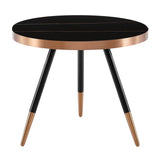 Cayson Modern Black Ceramic Small Coffee Table