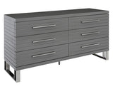 Splendor Silver & Grey Velvet Upholstered Platform Bed Set