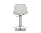 Manning Modern Light Grey Adjustable Bar Stool