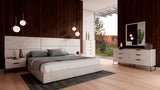  Mielcasa | White Nova Domus Marbella Italian Modern White Faux Marble Bed Set | SKU VGACMARBELLA-SET-WHT | MPN: 78175|78176|78177 | Free Delivery & Free Return