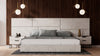 Marbella Italian Modern White Faux Marble 4-Piece Bedroom Set