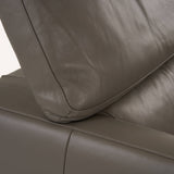 Natalia Modern Dark Grey Leather Chair