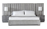 Buckley Grey & Black Stainless Steel Bedroom Set