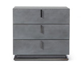 Buckley Grey & Black Stainless Steel Bedroom Set