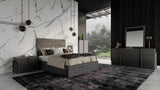 Lucia Italian Modern Matte Grey / Elm Grey Bedroom Set