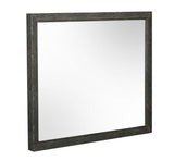 Howard Modern Shagreen Grey Leatherette Mirror