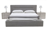 Juliana Italian Modern Grey Upholstered Bed