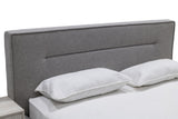 Juliana Italian Modern Grey Upholstered Bed