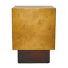 Derek Modern Metal & Antique Copper End Table