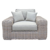 Portugal Outdoor Beige Wicker Chair